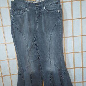 Candie's Vintage Jean Mermaid ankle length Skirt (0)